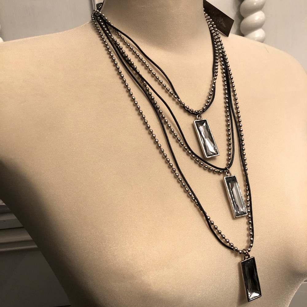 Chain X Leather Necklace